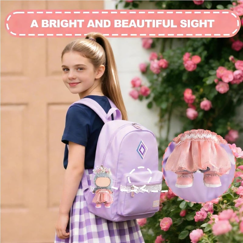 GDLSYLGHY Cute Doll Shoes for Lububu, Premium Doll Shoes for 4-7in Dolls, Compatible with Lububu Doll Clothing & Outfits(Pink Laces) - Image 5